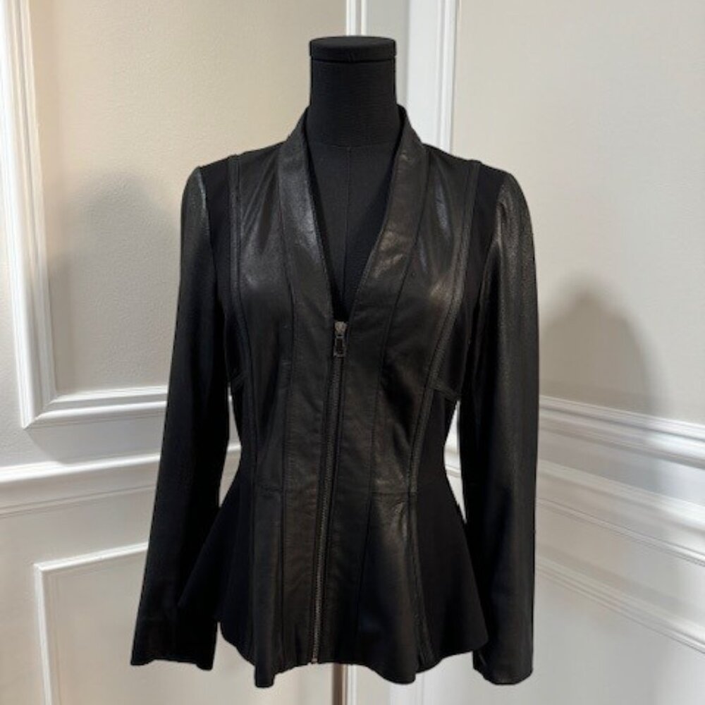 Soft Lamb Leather Jacket Neiman Marcus XS